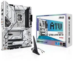 ASUS Z790-AYW WIFI W Intel Z790 LGA1700 ATXmotherboard, Advanced Al PC-ready, DDR5 slots, PCle 5.0, threePCle 4.0 M.2 slots, DDR5, Realtek 2.5GbEthernet,SATA6Gbps, BlOS FlashBack button,Aura Sync