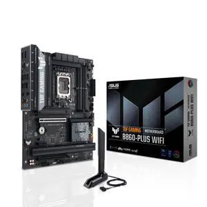 ASUS TUF GAMING B860-PLUS WIFI Intel B860(LGA 1851)ATXmotherboard, Advanced Al PCready,DDR5, PCle 5.0, 3 xM.2 slots, Realtek 2.5Gb Ethernet,DisplayPort,Aura Sync