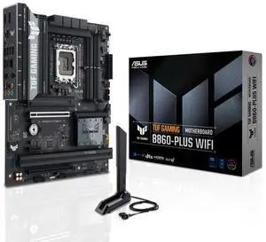 ASUS TUF GAMING B860-PLUS WIFI Intel B860(LGA 1851)ATXmotherboard, Advanced Al PCready,DDR5, PCle 5.0, 3 xM.2 slots, Realtek 2.5Gb Ethernet,DisplayPort,Aura Sync