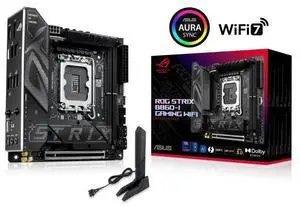 ASUS ROG STRIX B860-I GAMING WIFI Intel B860 LGA 1851 Mini-iTX motherboard,DDR5 slots, two M.2 slots,one Thunderbolt 4 port , one USB 20Gbps Type-C connector  , ASUS AI Advisor, AI Networking II