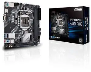 ASUS PRIME H410I-PLUS Intel H410 (LGA 1200) Mini-ITX motherboard, M.2, DDR4 2666MHz, HDMI,D-SUB, USB 3.2 Gen 1 ports, SATA 6 Gbps, COM header