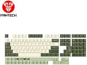 FANTECH Keycap Set Cherry Profile-Pet Double Shot,Dual-Shot Pbt Keycaps,Milky Matcha