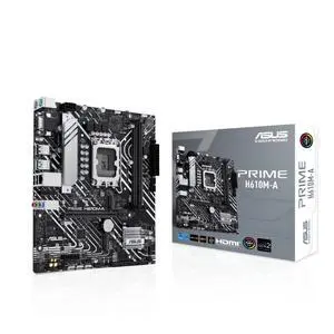 ASUS PRIME H610M-A Intel H610 (LGA 1700) mATX motherboard with DDR5, dual M.2 slots, Intel 1Gb Ethernet, DisplayPort,USB 3.2 Gen 2 ports, Addressable Gen 2 headers, Aura Sync