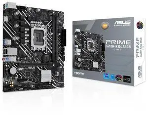ASUS PRIME H610M-K D4 ARGB-CSM Intel H610 (LGA 1700) micro-ATX motherboard DDR4, PCIe 4.0, M.2 slot, Realtek 1 Gb Ethernet, Two-Way AI Noise Cancelation, Aura Sync
