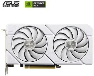 ASUS Dual GeForce RTX 4060 Ti EVO white OC Edition 8GB GDDR6 (PCIe 4.0, 8GB GDDR6, DLSS 3, HDMI 2.1a, DisplayPort 1.4a, Axial-tech fan design, 0dB technology, ) DUAL-RTX4060TI-O8G-EVO-WHITE