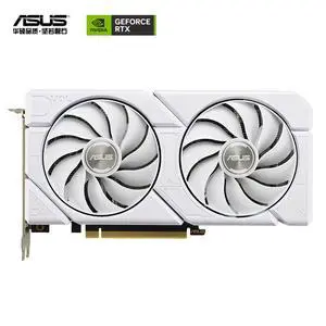 ASUS Dual GeForce RTX 4060 Ti EVO white Edition 8GB GDDR6 (PCIe 4.0, 8GB GDDR6, DLSS 3, HDMI 2.1a, DisplayPort 1.4a, Axial-tech fan design, 0dB technology, ) DUAL-RTX4060TI-8G-EVO-WHITE