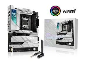 ASUS ROG STRIX X670E-A GAMING WIFI AMD X670 ATX motherboard,AM5,DDR5 support, one PCIe 5.0 x16 slot with Q-Release, USB 3.2 Gen 2x2, onboard WiFi 6E, AI Cooling II, Aura Sync RGB lighting