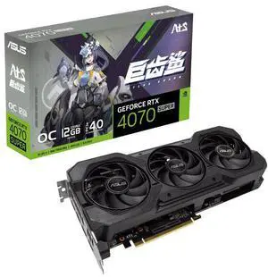 ASUS ATS GeForce RTX 4070 SUPER  Edition 12GB GDDR6X (PCIe 4.0, 12GB GDDR6X, DLSS 3, HDMI 2.1a, DisplayPort 1.4a, Axial-tech fan design) ATS-RTX4070S-12G