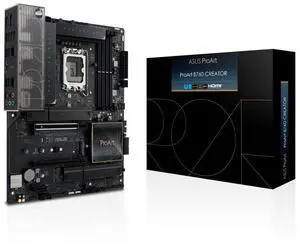 ASUS ProArt B760-CREATOR Intel B760 LGA 1700 ATX motherboard,Advanced AI PC ready,PCIe 5.0,DDR5,2.5 Gb and 1 Gb Ethernet,3×M.2 slots,plus a USB 3.2 Gen 2x2 front-panel connector,60W Quick Charge 4+