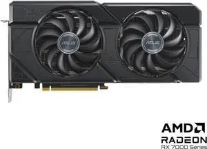 ASUS DUAL RX7800XT O16G GDDR6X (PCIe 4.0, 16GB GDDR6, HDMI 2.1, DisplayPort 2.1) DUAL-RX7800XT-O16G