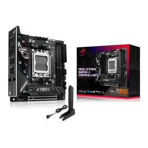 ASUS ROG Strix B850-I Gaming WiFi AMD AM5 B850 Mini-ITX mITX Motherboard 10+2+1 Stages, DDR5, 2.5G LAN, WiFi 7, 2X M.2, PCIe 5.0 x16, USB 20Gbps Type-C, AI Overclocking, AI Networking II, Aura Sync