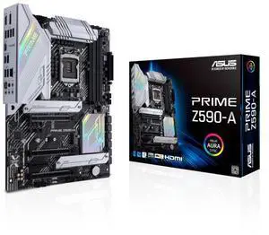 ASUS PRIME Z590-A Prime Intel Z590 (LGA 1200) ATX motherboard,PCIe 4.0,three M.2 slots,USB 3.2 Gen 2x2 Type-C,front panel USB 3.2 Gen 1 Type-C,AI Overclocking, AI Cooling,Two-way AI Noise Cancelation