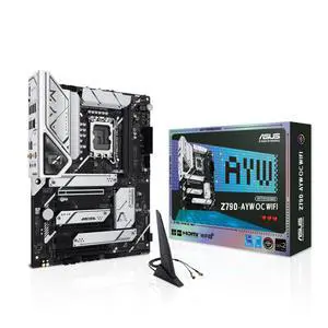 ASUS Z790-AYW OC WIFI Intel Z790 LGA 1700 ATX motherboard, PCIe 4.0,three PCIe 4.0 M.2 slots,DDR5,Realtek 2.5Gb Ethernet,WiFi 6,HDMI,SATA 6 Gbps,USB 10Gbps TypeC,two-way AI Noise Cancelation,Aura Sync