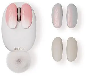 LOFREE Small Petal Little Rose Mouse Wireless Bluetooth Multifunction - Bluetooth 5.0, Ergonomic design, Silent click, 3200 DPI, Rechargeable, Supports Windows/macOS/iOS/Android