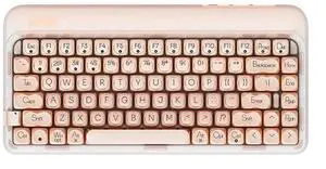 LOFREE OE914 Tri-Mode Mechanical Keyboard - 84-Key Wireless Bluetooth 5.3/2.4G/USB-C, Hot-Swappable Gateron Switch, Makeup-Inspired Gradient Design, RGB Backlit, Compact Layout for Women/Girls (Pink)