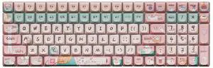 LOFREE Keycap Adaptor Small Warp 100 Key Wireless Mechanical Keyboard - Multi-themed design, oil-resistant PBT material, retro/vintage/modern style, compatible with Cherry MX Switch DIY