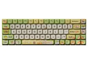 LOFREE Keycap Adaptor for Small Warp 68-Key Wireless Mechanical Keyboard - Multi-themed design, oil-resistant PBT material, retro/vintage/modern style, compatible with Cherry MX Switch DIY