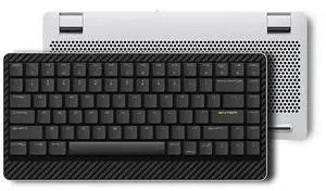 LOFREE EDGE84 OE920 Ultra-Thin Wireless Mechanical Keyboard: Carbon Fiber & Magnesium Alloy Build, 84-Key Compact Layout, Bluetooth 5.0/USB-C Dual Mode, Portable for Mac/Windows Laptop -Grey