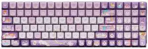LOFREE Keycap Adaptor Small Warp 100 Key Wireless Mechanical Keyboard - Multi-themed design, oil-resistant PBT material, retro/vintage/modern style, compatible with Cherry MX Switch DIY