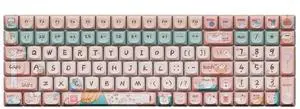 LOFREE Keycap Adaptor Small Warp 100 Key Wireless Mechanical Keyboard - Multi-themed design, oil-resistant PBT material, retro/vintage/modern style, compatible with Cherry MX Switch DIY