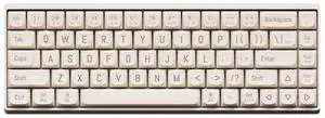 LOFREE Small Warp 3 Mode Wireless Mechanical Keyboard - 2.4G/Bluetooth 5.0/Wired, Hot Swap Switches, PBT Retro Keycaps, Multi-System Compatible (Windows/Mac/iOS/Android), 68 Key