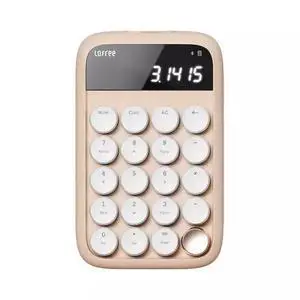 LOFREE Sugar Bean Bluetooth Numeric Keyboard - Retro Stylish 20-Key Mechanical Calculator, Dual Mode (Bluetooth 5.0/Micro USB), Multi-System Compatible (Windows/Mac/iOS/Android)