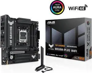ASUS TUF GAMING B850  PLUS WIFI Motherboard, AM5 interface for Rui Long 9000/8000/7000, 14+2+1 (80A) power supply, DDR5, 2.5G network / WiFi7, Dual M.2 PCIe5.0, AURA SYNC Divine Light Sync