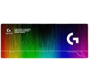 Logitech DESK MAT Large Fine Surface gaming Mouse Pad, 28*12*0.2in, Long Thickened, Non-Slip Rubber Backing, Low Friction, 70cm*30cm*0.3cm, F005-9 colorful