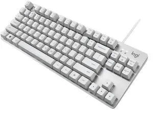 Logitech K835 TKL MECHANICAL Wired Mechanical Gaming Keyboard, Curved Keycaps, 84-Key Compact Design, Aluminum, 12 Dual Function FN Pushbuttons, PC/Mac Compatible - White - Blue Shaft Logitech K835 TKL MECHANICAL Wired Mechanical Gaming Keyboard, Curved Keycaps, 84-Key Compact Design, Aluminum, 12 Dual Function FN Pushbuttons, PC/Mac Compatible - White - Blue Shaft