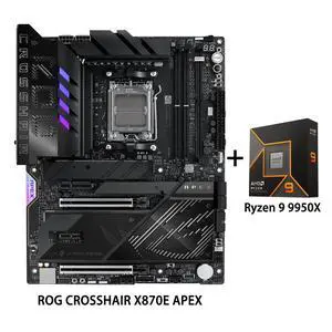 ASUS ROG CROSSHAIR X870E APEX Motherboard & AMD Ryzen 9 9950X3D