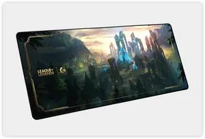 Logitech League of Legends DESK MAT Large Fine Surface gaming Mouse Pad, 35.43*15.75*0.2 in, Long Thickened, Non-Slip Rubber Backing, Low Friction, 90cm*40cm*0.3cm,LOL G840 XL Hextech green Logitech League of Legends DESK MAT Large Fine Surface gaming Mouse Pad, 35.43*15.75*0.2 in, Long Thickened, Non-Slip Rubber Backing, Low Friction, 90cm*40cm*0.3cm,LOL G840 XL Hextech green