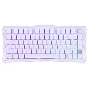GravaStar V75 Magnetic Switch Gaming Keyboard | Full Aluminum Frame, Wired Single-Mode, RGB Backlit, 8K Polling Rate, Lavender Purple GravaStar V75 Magnetic Switch Gaming Keyboard | Full Aluminum Frame, Wired Single-Mode, RGB Backlit, 8K Polling Rate, Lavender Purple