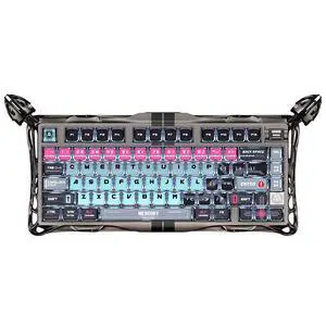 GravaStar V75 Magnetic Switch Gaming Keyboard | Full Aluminum Frame, Wired Single-Mode, RGB Backlit, 8K Polling Rate,Cyberpunk GravaStar V75 Magnetic Switch Gaming Keyboard | Full Aluminum Frame, Wired Single-Mode, RGB Backlit, 8K Polling Rate,Cyberpunk