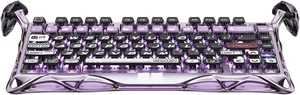 GravaStar Mercury V75 Pro Iron Purple 75% Wired Hall Effect Magnetic Gaming Keyboard, 8000Hz, 0.005mm Rapid Trigger, Hot Swappable, Hollow Aluminum Frame, RGB for FPS Esports GravaStar Mercury V75 Pro Iron Purple 75% Wired Hall Effect Magnetic Gaming Keyboard, 8000Hz, 0.005mm Rapid Trigger, Hot Swappable, Hollow Aluminum Frame, RGB for FPS Esports