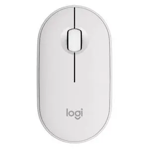 Logitech Pebble 2 M350s Mouse, Slim, Compact design, Bluetooth® Wireless, Customizable button, Multi-device pairing - Tonal White Logitech Pebble 2 M350s Mouse, Slim, Compact design, Bluetooth® Wireless, Customizable button, Multi-device pairing - Tonal White