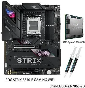 ASUS ROG STRIX X870E-E GAMING WIFI Motherboard & AMD Ryzen 9