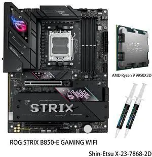 ASUS PRIME B650M-F-CSM Motherboard & AMD Ryzen 7 9800X3D CPU Combo