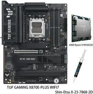 ASUS ProArt X870E-CREATOR WIFI Motherboard & AMD Ryzen 9 9900X3D