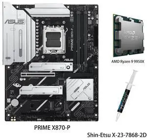 PRIME B650M-A WIFI Motherboard & AMD Ryzen 7 9800X3D CPU Combo