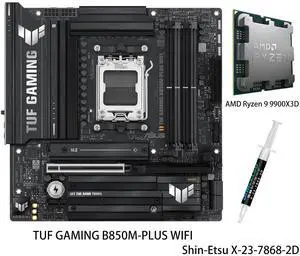 ASUS TUF Gaming B650M-E Motherboard & AMD Ryzen 7 9800X3D CPU
