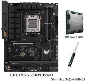 ASUS TUF GAMING B650-PLUS WIFI Motherboard & AMD Ryzen 9 9950X CPU