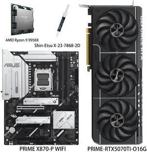 ASUS PRIME GeForce RTX 5070 Ti 16GB GDDR7 OC Edition PCI Express