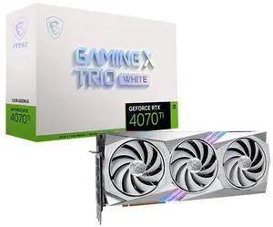 MSI Gaming (MSI) GeForce RTX 4070 Ti GGDR6X 12GB PCI-E 4.0 Graphics card, RTX 4070 Ti GAMING X TRIO WHITE 12G Video card MSI Gaming (MSI) GeForce RTX 4070 Ti GGDR6X 12GB PCI-E 4.0 Graphics card, RTX 4070 Ti GAMING X TRIO WHITE 12G Video card