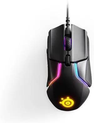 SteelSeries Rival 600 Wired Gaming Mouse, TrueMove3+ Dual Optical Sensor, 0.5-2mm Adjustable Lift-off Distance, 256 Weight Configurations, 8-Zone Prism RGB, 7 Programmable Buttons, 60M Clicks, Black SteelSeries Rival 600 Wired Gaming Mouse, TrueMove3+ Dual Optical Sensor, 0.5-2mm Adjustable Lift-off Distance, 256 Weight Configurations, 8-Zone Prism RGB, 7 Programmable Buttons, 60M Clicks, Black