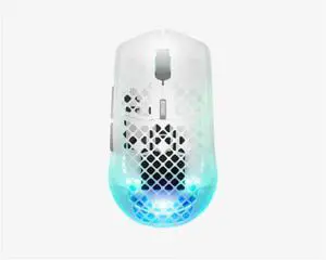 SteelSeries Aerox 3 Gen 2 Wireless Ultra-Light Gaming Mouse, 4K Polling Rate Quantum 4.0, 26K DPI Optical Sensor, 68g Transparent Honeycomb Shell, IP54 Water & Dust, 200 Hours, 3 RGB, WHite SteelSeries Aerox 3 Gen 2 Wireless Ultra-Light Gaming Mouse, 4K Polling Rate Quantum 4.0, 26K DPI Optical Sensor, 68g Transparent Honeycomb Shell, IP54 Water & Dust, 200 Hours, 3 RGB, WHite