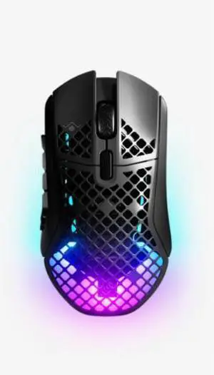 SteelSeries Aerox 9 Wireless Ultra-Light Gaming Mouse, 18000 DPI Optical Sensor, 18 Programmable Buttons with 12-Key Side Panel, 89g Honeycomb Shell, IP54 AquaBarrier, Quantum 2.0, 3 RGB, Black SteelSeries Aerox 9 Wireless Ultra-Light Gaming Mouse, 18000 DPI Optical Sensor, 18 Programmable Buttons with 12-Key Side Panel, 89g Honeycomb Shell, IP54 AquaBarrier, Quantum 2.0, 3 RGB, Black