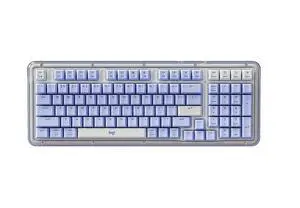 Logitech Alto Keys K98M Wireless Mechanical Keyboard-Office/Gaming-gasket construction design, translucent case, marble shaft, Bluetooth/2.4G, Windows/macOS/ChromeOS/iPadOS support,purple Logitech Alto Keys K98M Wireless Mechanical Keyboard-Office/Gaming-gasket construction design, translucent case, marble shaft, Bluetooth/2.4G, Windows/macOS/ChromeOS/iPadOS support,purple