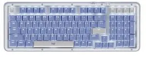 Logitech Alto Keys K98M PLUS Wireless Mechanical Keyboard-Office/Gaming-gasket construction design, translucent case, marble shaft, Bluetooth/2.4 G/USB-C; compatible with Windows/macOS; purple Logitech Alto Keys K98M PLUS Wireless Mechanical Keyboard-Office/Gaming-gasket construction design, translucent case, marble shaft, Bluetooth/2.4 G/USB-C; compatible with Windows/macOS; purple