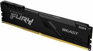 Kingston FURY Beast Single 16GB DDR4 3600MT/s PC4-28800 CL16 16-19-19 Timing 1.35V Non-ECC Unbuffered 288Pin UDIMM Standard Desktop Computer Memory RAM Compatible Intel AMD Motherboard Kingston FURY Beast Single 16GB DDR4 3600MT/s PC4-28800 CL16 16-19-19 Timing 1.35V Non-ECC Unbuffered 288Pin UDIMM Standard Desktop Computer Memory RAM Compatible Intel AMD Motherboard