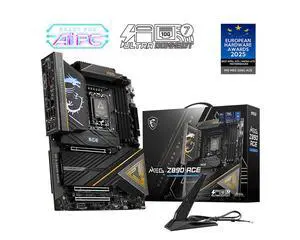MSI MEG Z890 ACE WIFI7 War God Motherboard with 10G Ethernet Port; Supports CPUs 285K/265K/270K/250K (Intel Z890/LGA 1851) MSI MEG Z890 ACE WIFI7 War God Motherboard with 10G Ethernet Port; Supports CPUs 285K/265K/270K/250K (Intel Z890/LGA 1851)